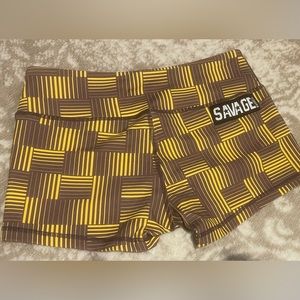 NWOT Savage Barbell booty shorts